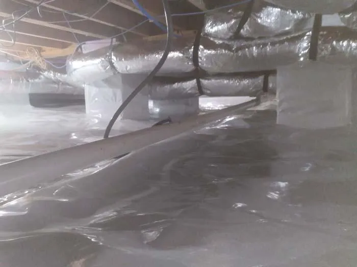 Crawl space moisture barrier
